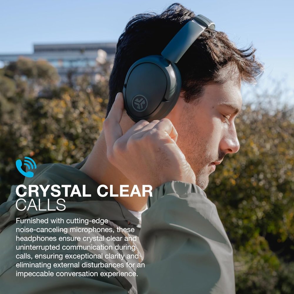 JLab JBuds Lux ANC Wireless Headphones, Sage, Hybrid Active Noise Cancelling, Customizable Sound, Spatial Audio Compatible, Premium Over-Ear Bluetooth Headset - Image 6