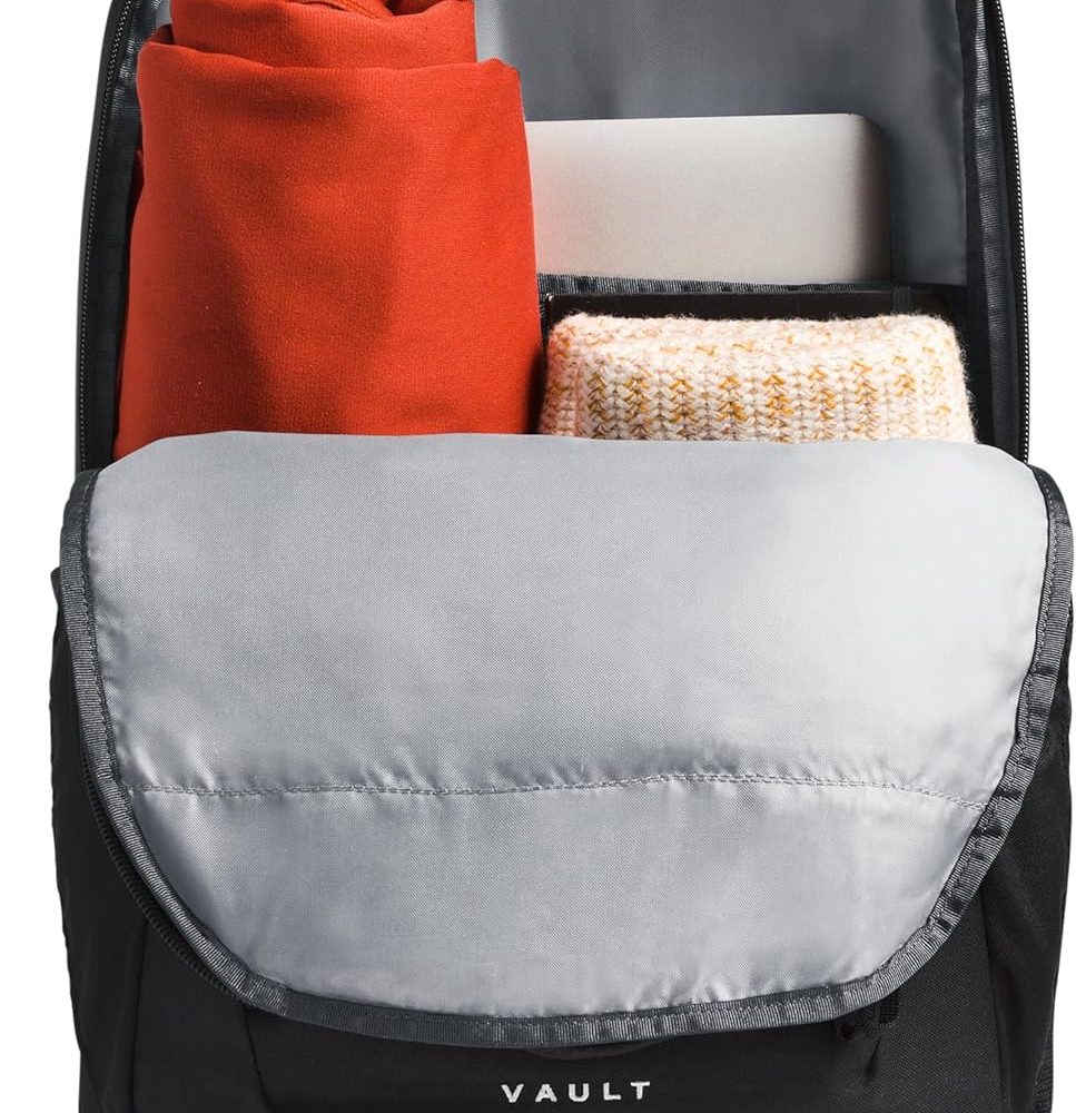 THE NORTH FACE Vault Everyday Laptop Backpack - PFAS Free, TNF Black-NPF, One Size - Image 5